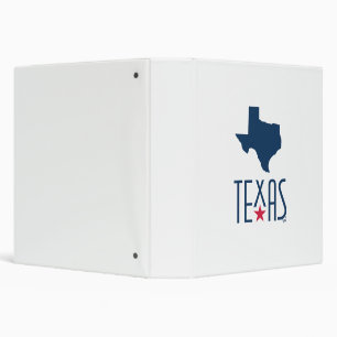 Symbols of Texas, Texas, navy blue 3 Ring Binder