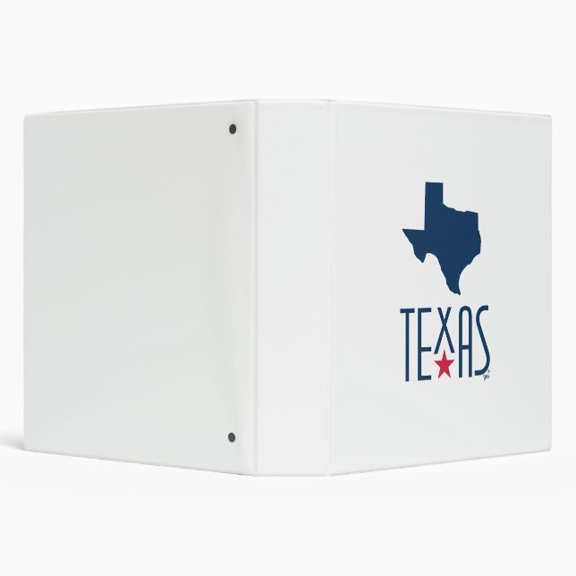 Symbols of Texas, Texas, navy blue 3 Ring Binder (Background)