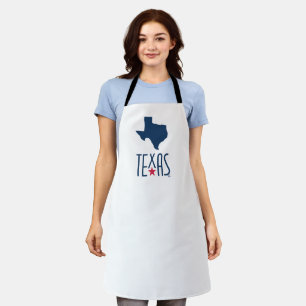 Symbols of Texas, Texas, navy blue Apron