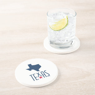 Symbols of Texas, Texas, navy blue Coaster
