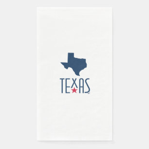 Symbols of Texas, Texas, navy blue Paper Guest Towels