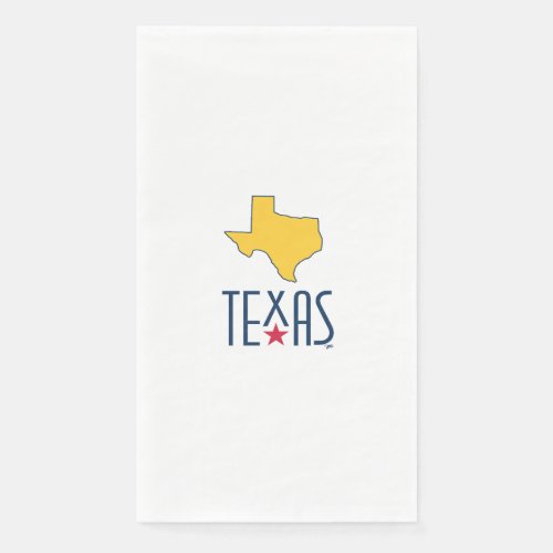 Symbols of Texas Texas yellow Paper Guest Towels