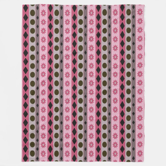 SYMBOLS pink Fleece Blanket (Front)