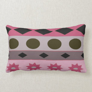 SYMBOLS pink Lumbar Pillow