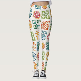 Symbols Seamless Patterns Leggings