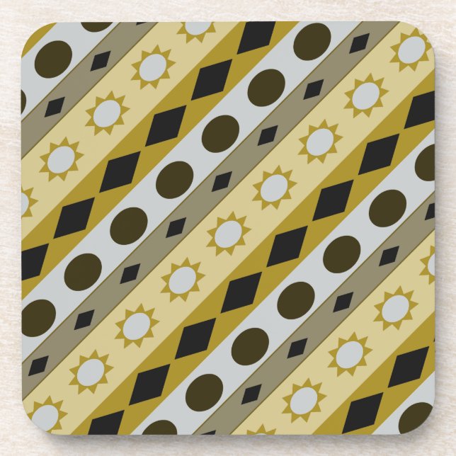 SYMBOLS small print diagonal Drink Coaster (Front)