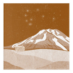 Syme Hut Mount Taranaki Acrylic Print