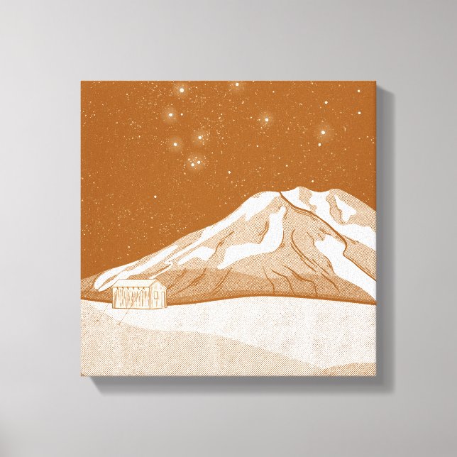 Syme Hut Mount Taranaki Canvas Print (Front)