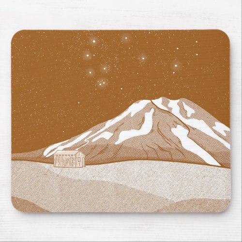 Syme Hut Mount Taranaki Mouse Pad