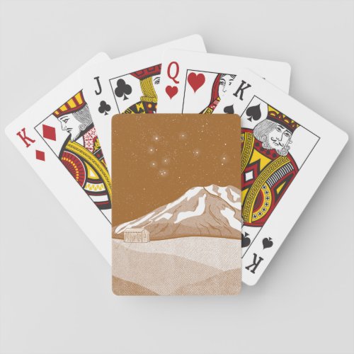 Syme Hut Mount Taranaki Poker Cards