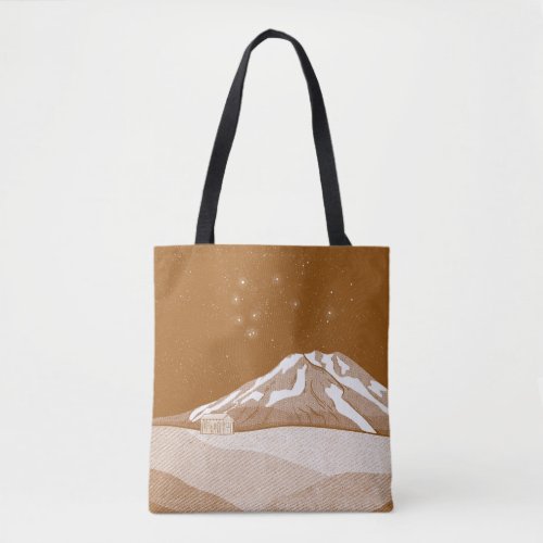 Syme Hut Mount Taranaki Tote Bag