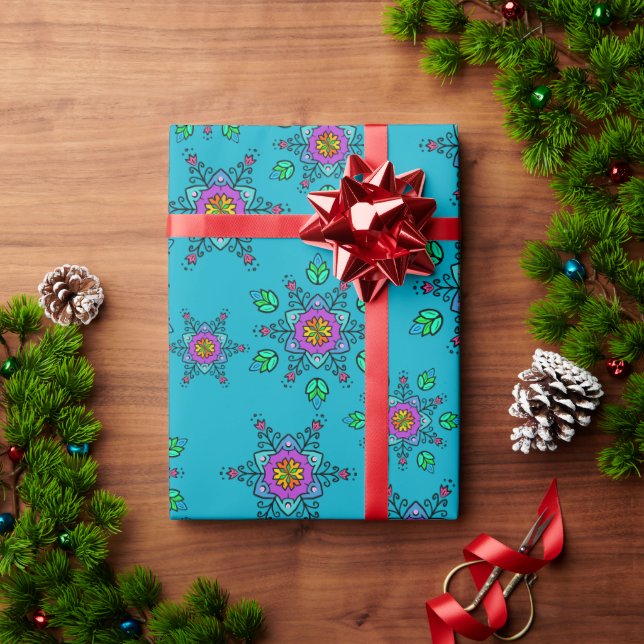 Symetrical designs wrapping paper (Holiday Gift)