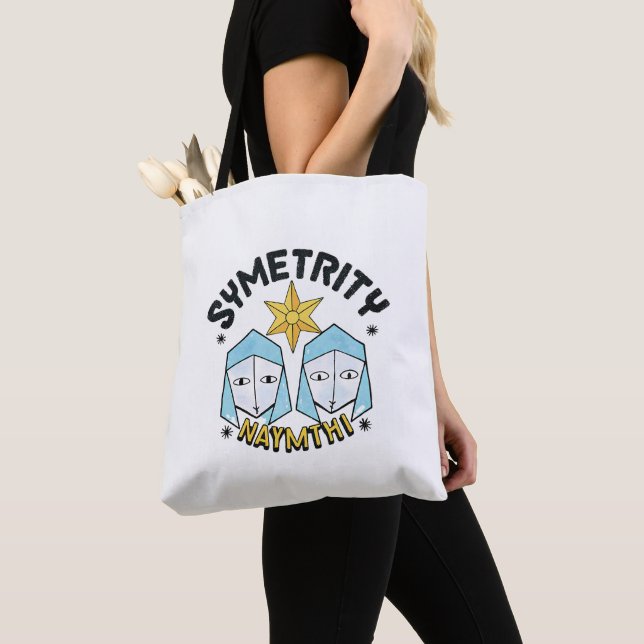 Symetrity Waymthi Abstract Symmetrical Figures  Tote Bag (Close Up)