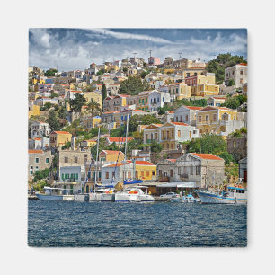 Symi, Greece cityscape Magnet