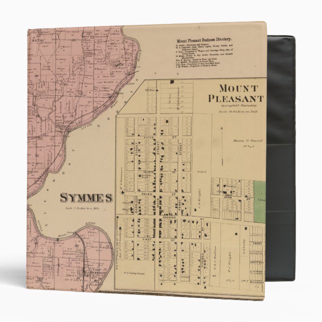 Symmes Mt Pleasant, Ohio 3 Ring Binder (Front/Inside)