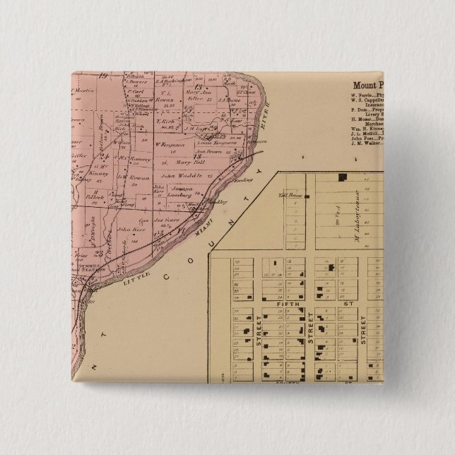 Symmes Mt Pleasant, Ohio Pinback Button (Front)