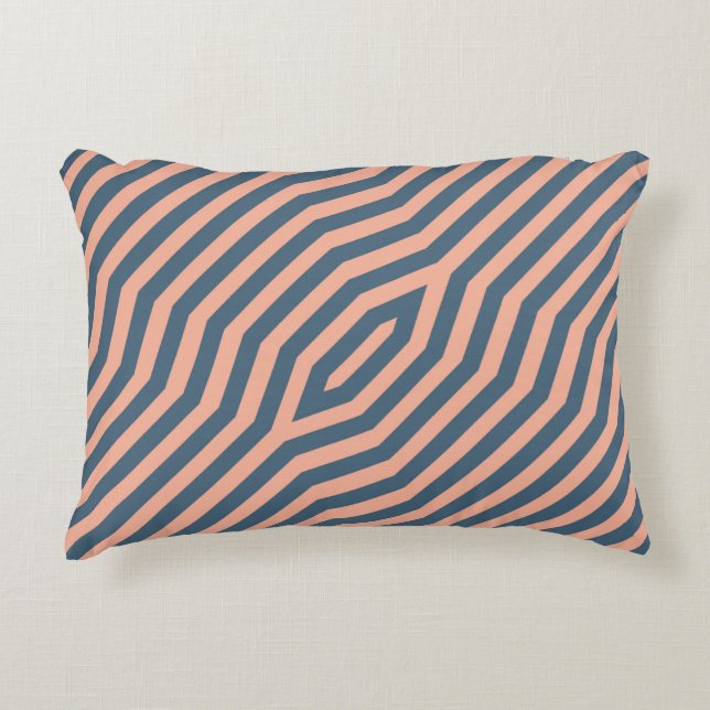 Symmetric diagonal stripes background 10 accent pillow (Front)