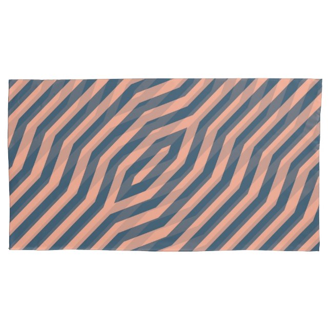 Symmetric diagonal stripes background 10 pillow case (Front)