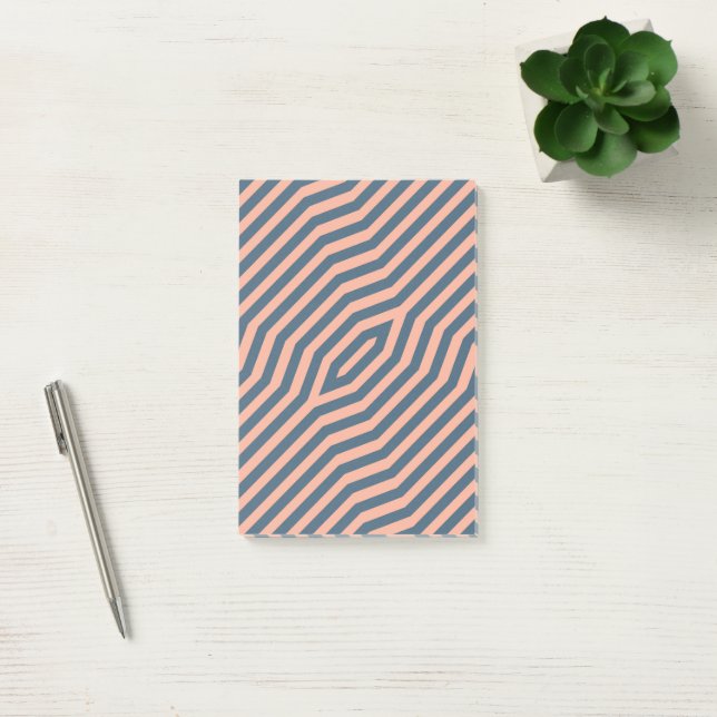 Symmetric diagonal stripes background 10 post-it notes (Office)