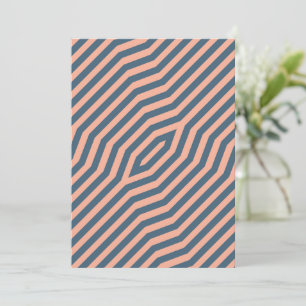 Symmetric diagonal stripes background 10 thank you card