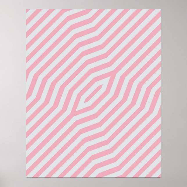 Symmetric diagonal stripes background 13 poster (Front)