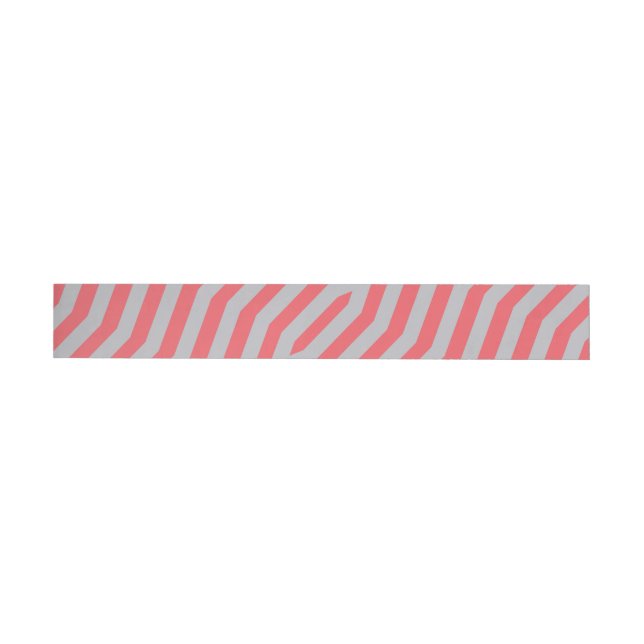 Symmetric diagonal stripes background 5 wrap around label (Individual)