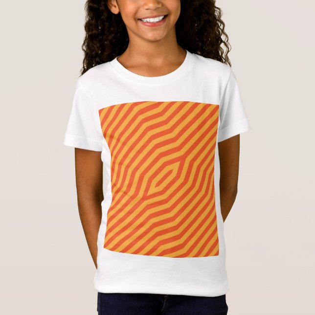 Symmetric diagonal stripes background 8 T-Shirt (Front)