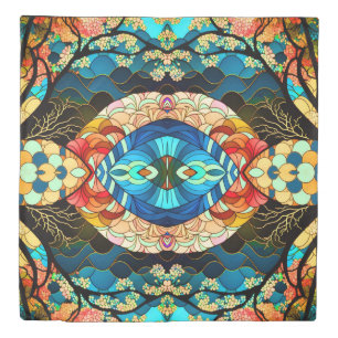 SYMMETRIC FOREST JAPANESE ART STYLE DUVET COVER