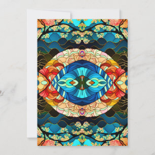 SYMMETRIC FOREST JAPANESE ART STYLE INVITATION