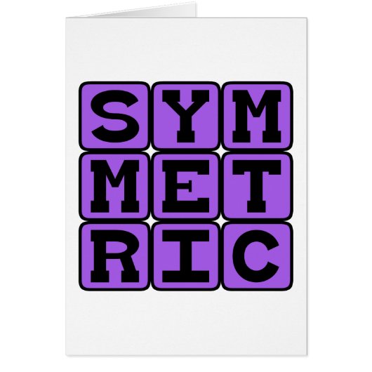 Symmetric, Mirror-Like Cards (Front)
