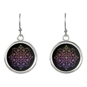 Symmetric ornament earrings
