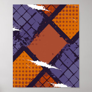 Symmetric Pulse – A Grid of Color and Motion Poster