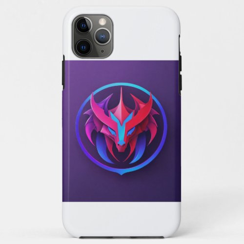 Symmetric Serpent Modern Dragon Logo Design iPhone 11 Pro Max Case