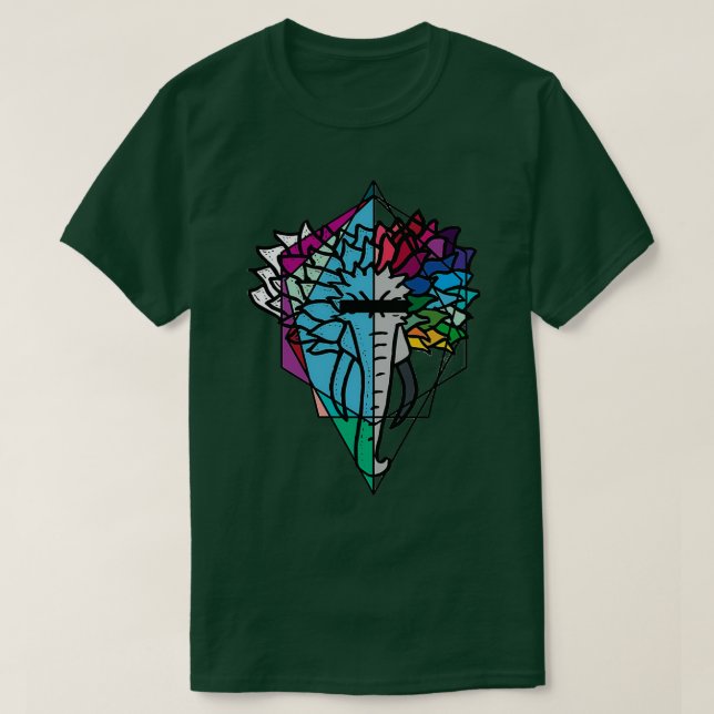 Symmetrical Elephant T-Shirt (Design Front)