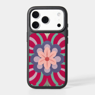 Symmetrical Folk-Art Floral Medallion iPhone 17 Pro Case