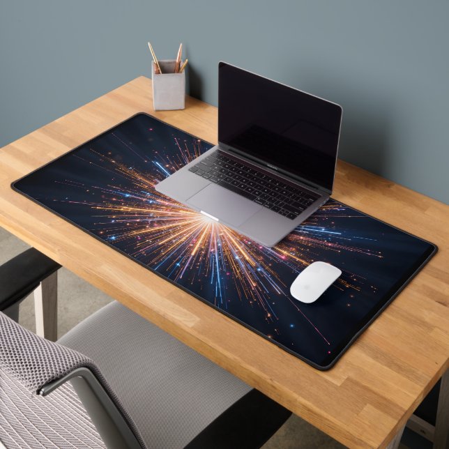 Symmetrical Light Burst Desk Mat (Office 2)