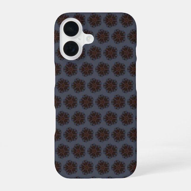 Symmetrical Line Drawing Mechanical Floral Style Iphone Case (Back)