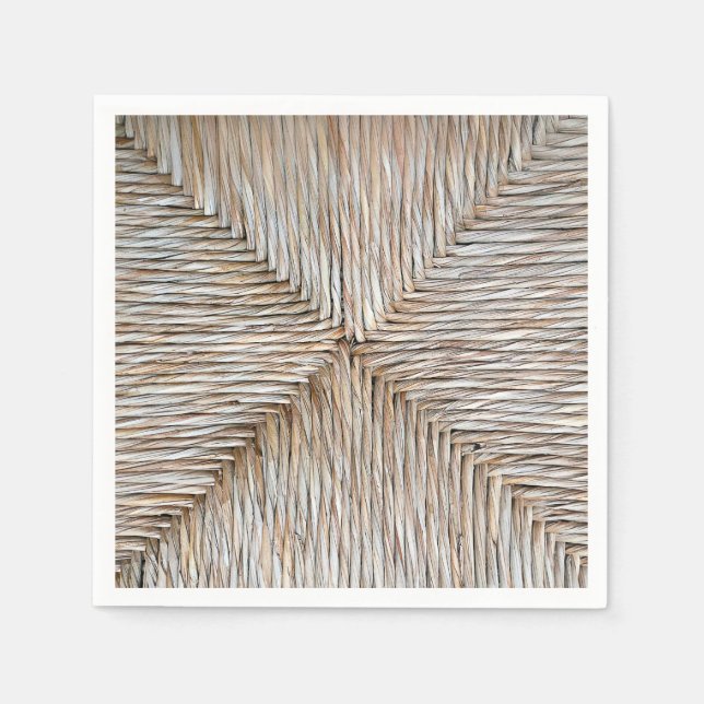 Symmetrical Natural Bamboo Fiber Weave  Napkins (Front)