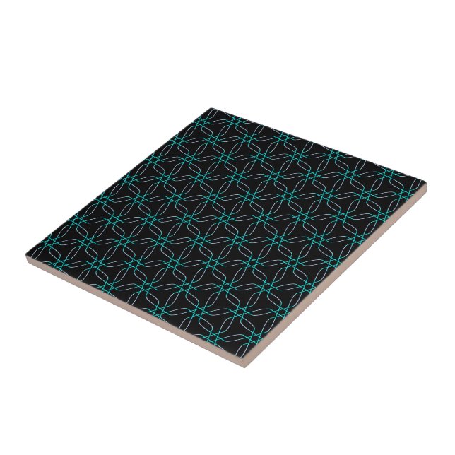 Symmetry in Motion Ceramic Tile (Side)