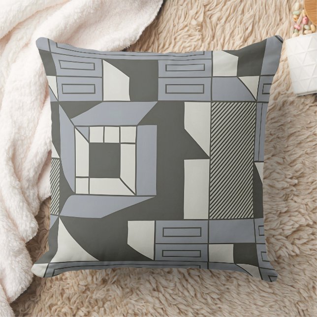 Symmetry in Motion Throw Pillow (Blanket)