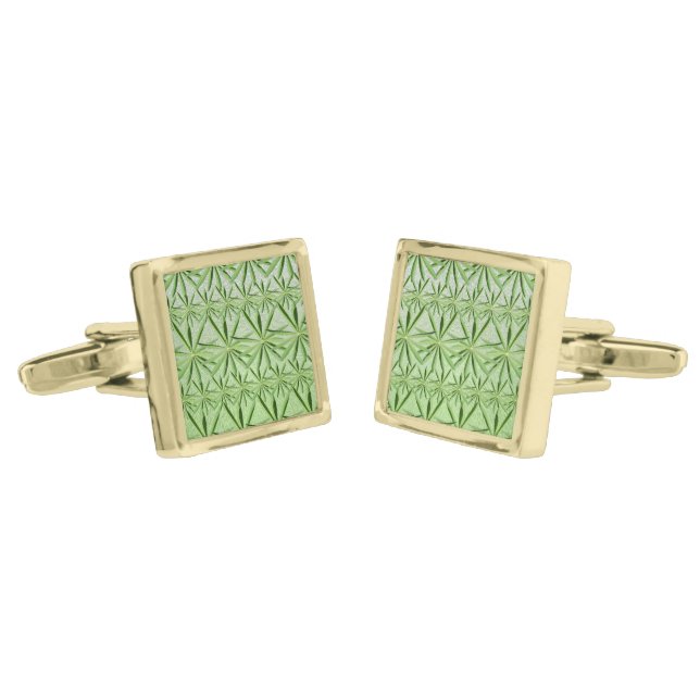 Symmetry In Nature, Leaf Pattern  Cufflinks (Angled)