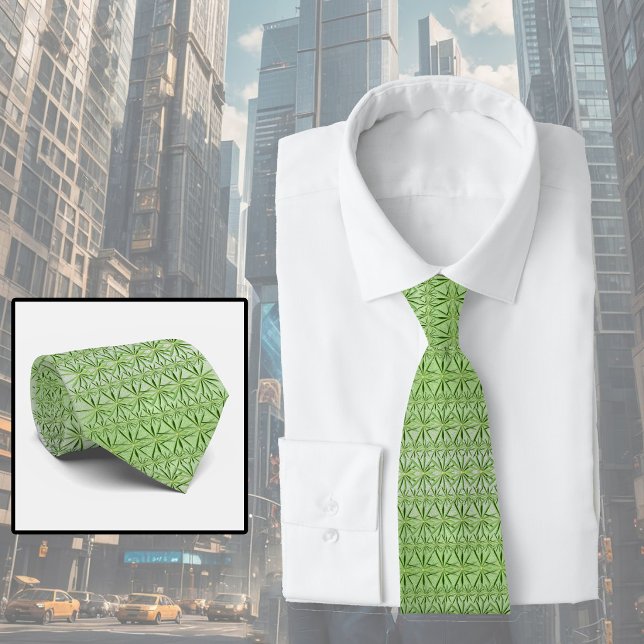 Symmetry In Nature, Leaf Pattern  Neck Tie (Creator Uploaded)