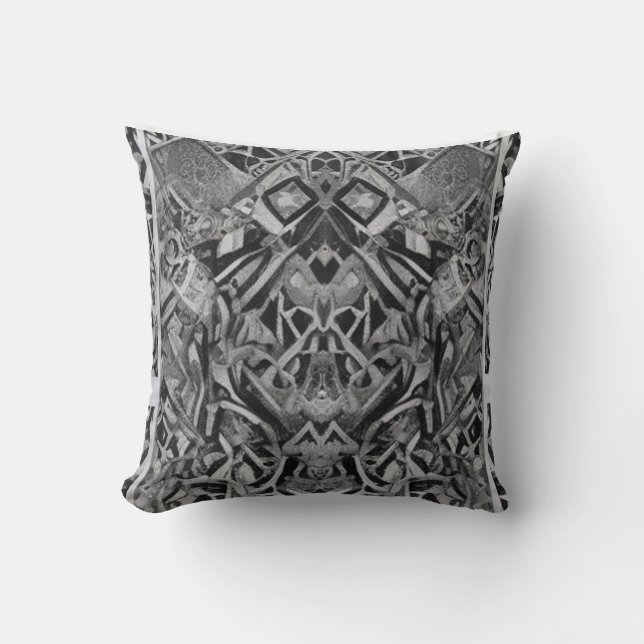  Symmetry in the Shadows Throw Pillow (Front)