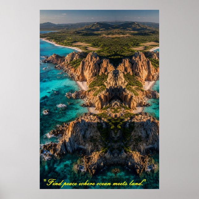 Symmetry of the Sea and Land Poster (Front)