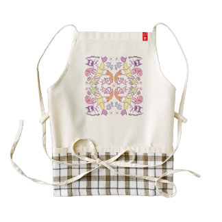 Symmetry Pastelcolor Cute Cats Zazzle HEART Apron