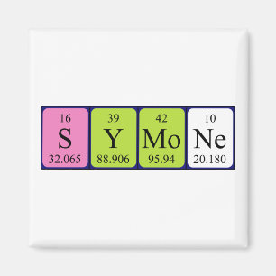Symone periodic table name magnet