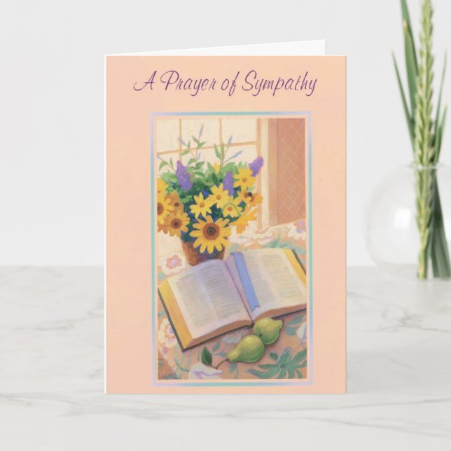 Sympathy-A Prayer of Sympathy Card (Front)