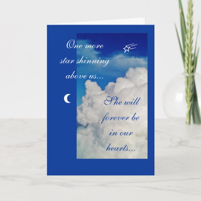 Sympathy: a star above us... card (Front)
