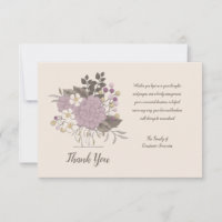 Sympathy Acknowledgement Floral