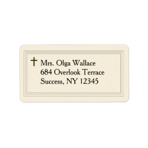 Sympathy Acknowledgement Return Address Labels